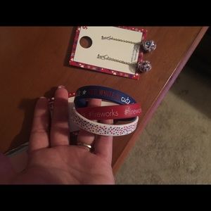Fourth of July earrings and bracelets